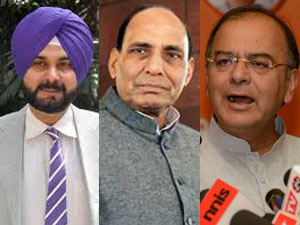 Sidhu. Rajnath and Jaitley
