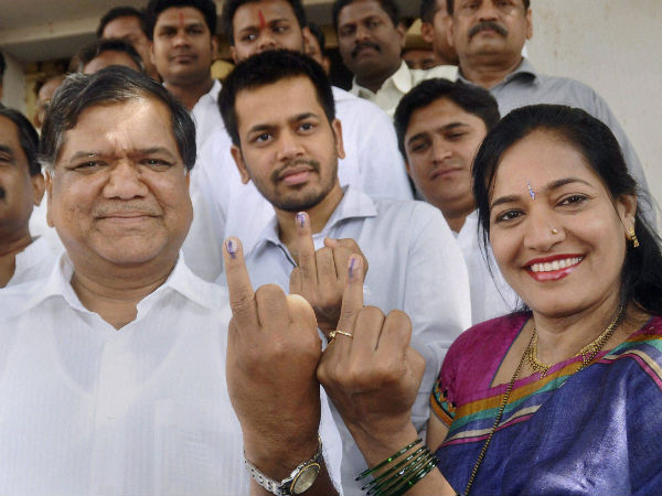The CM after casting his ballot