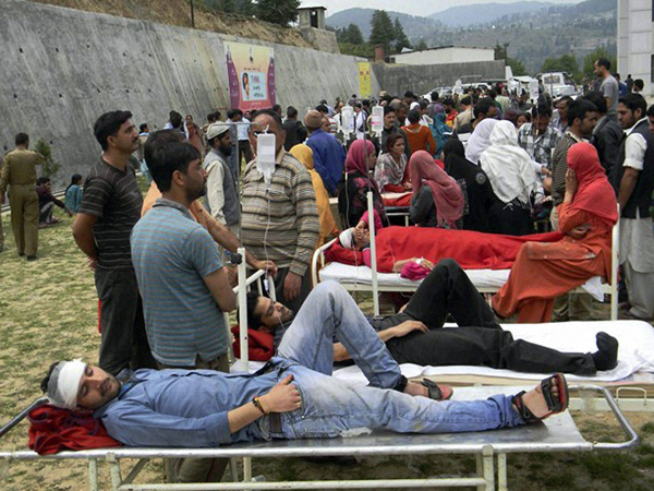 Acute shortage of doctors and drugs