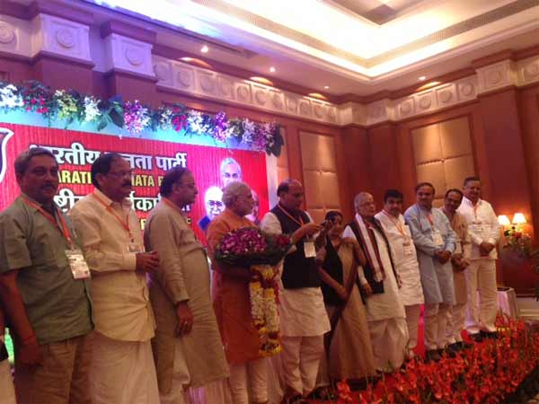 Modi with Rajnath Singh