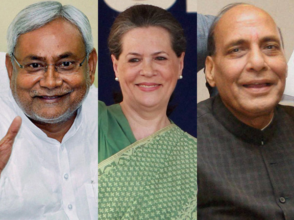 Nitish, Sonia and Rajnath Singh