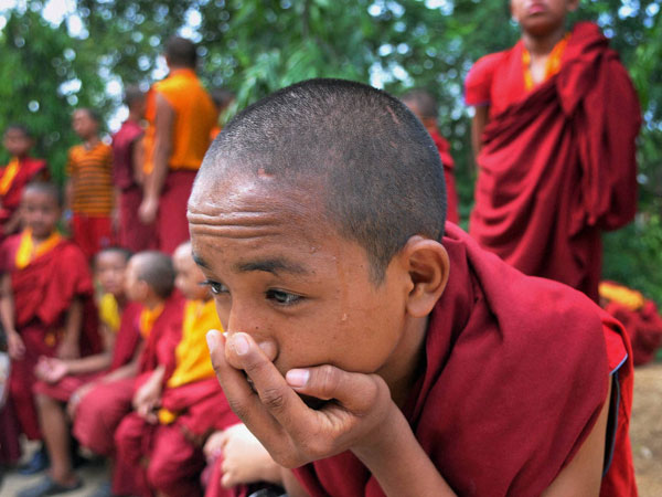 Novice Buddhist monks