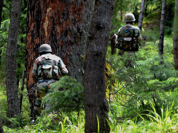 Army personnel patrol