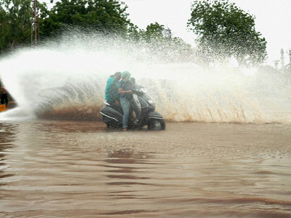 Splashing with joy