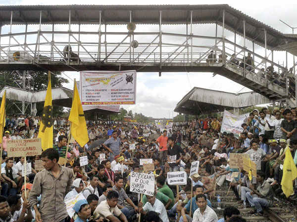 Protest for Bodoland