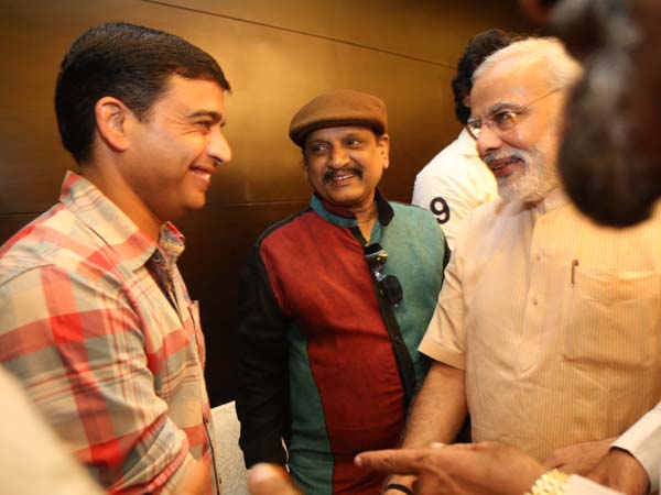 With producer Dilraju and actor AVS