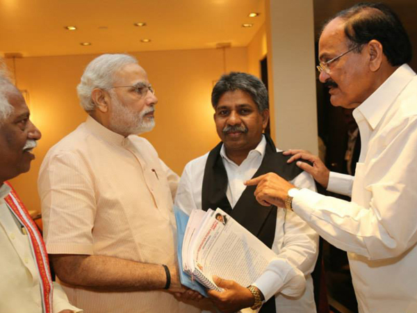 In conversation with Venkaiah Naidu and Manda Krishna Madiga