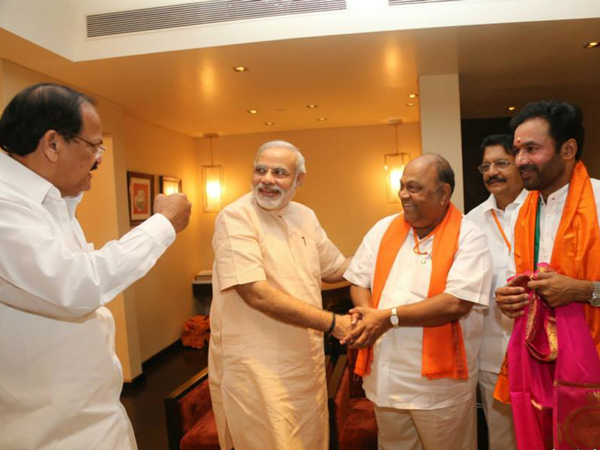 With Venkaiah Naidu and Andhra BJP leaders