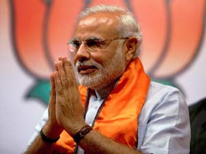 Modi has a surprise visitor!