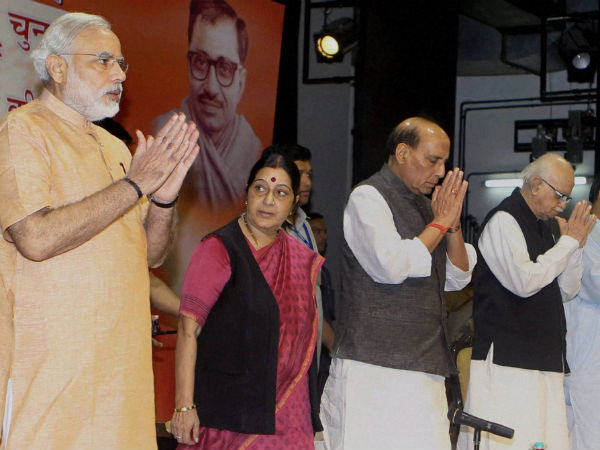 modi-bjp-leaders-new delhi