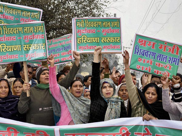 Protest over Geetika suicide