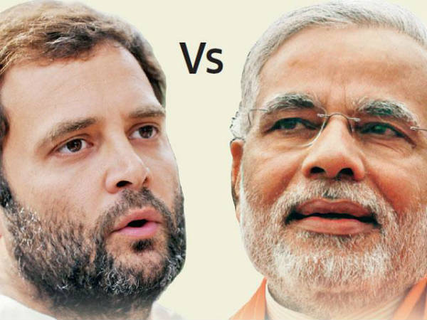 Rahul Gandhi and Narendra Modi