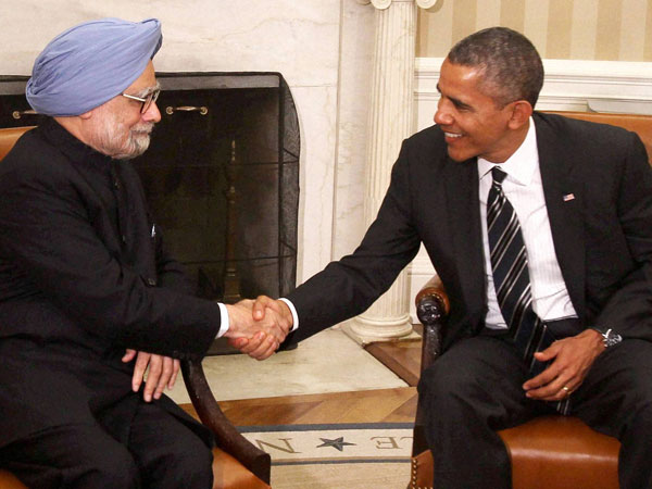 Shaking hands of alliance
