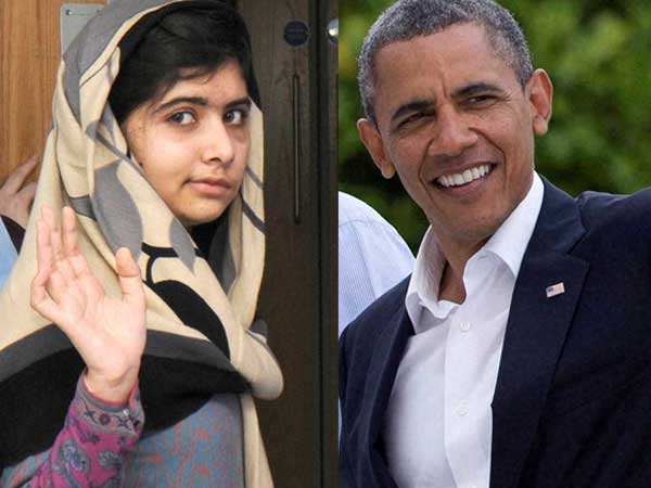 Obamas meet Malala Yousufzai