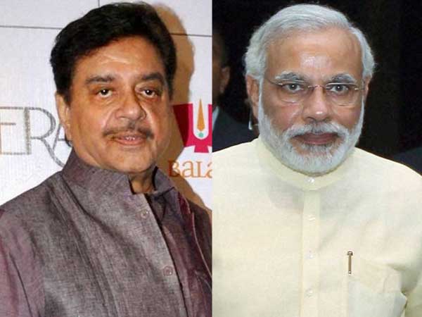 Shatrughan Sinha and Narendra Modi