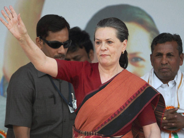 Sonia Gandhi back in Chhattisgarh