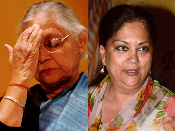 Sheila Dikshit and Vasundhara Raje