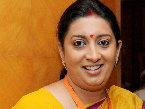 Smriti Irani takes a dig at Rahul Gandhi