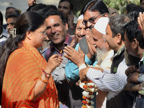 Raj: Vasundhara Raje to be sworn in