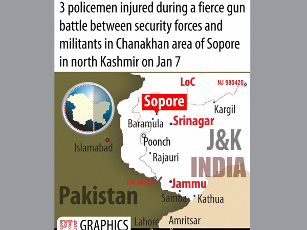 Gun fire in Sopore