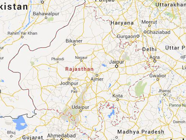 Rajasthan map