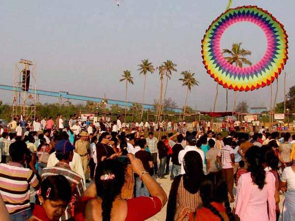 Kite-flying festival in various cities Kite-flying festival in various cities