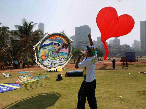 Kite-flying festival in various cities Kite-flying festival in various cities