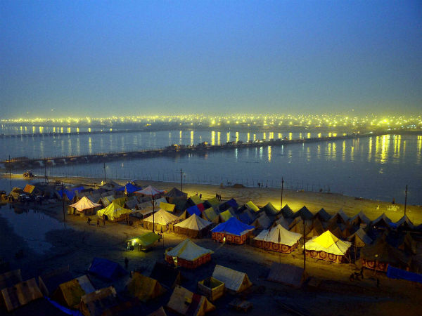 A view of tents at Magh Mela A view of tents at Magh Mela