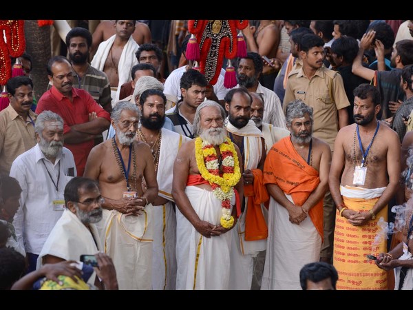 Devotees at Sabarimala