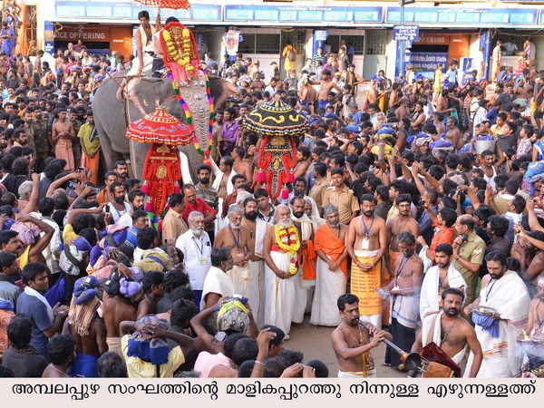 Devotees celebrate in Sabarimala