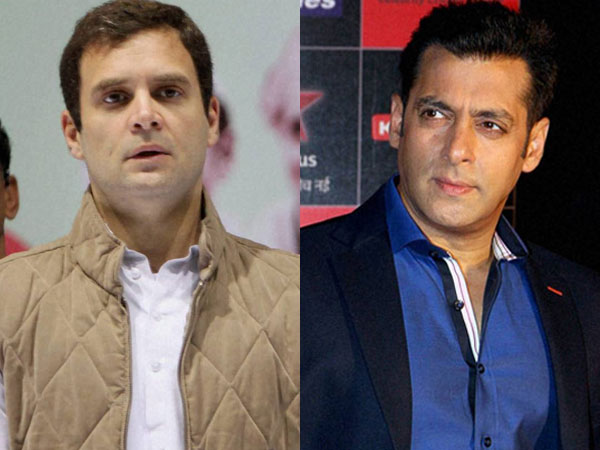 Salman Khan and Rahul Gandhi