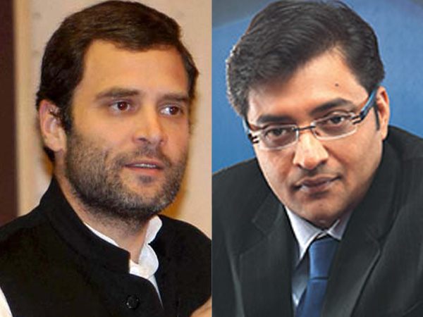 Rahul Gandhi and Arnab Goswami