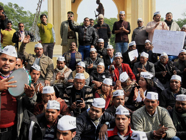AAP protests against illegal rackets