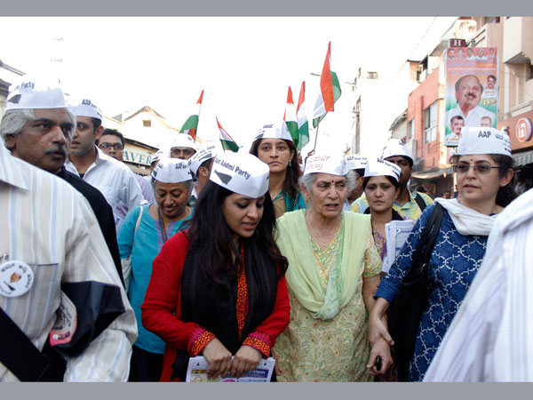 Shazia Ilmi kick-starts the AAP awareness campaign