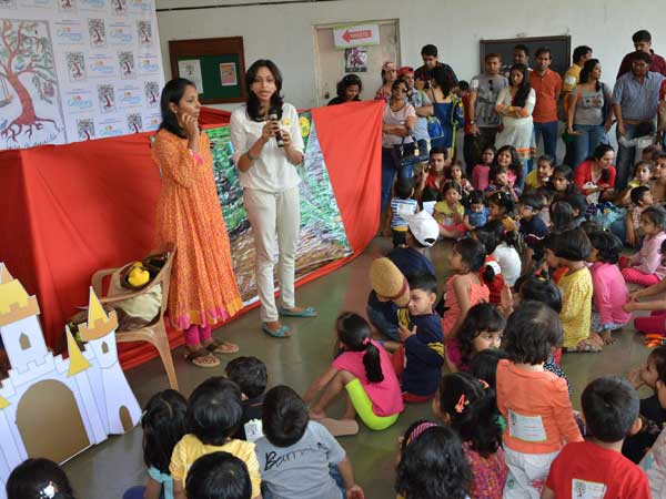 Children having a field day