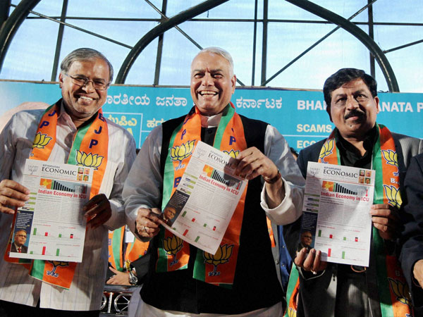 Yashwant Sinha in Bangalore 
