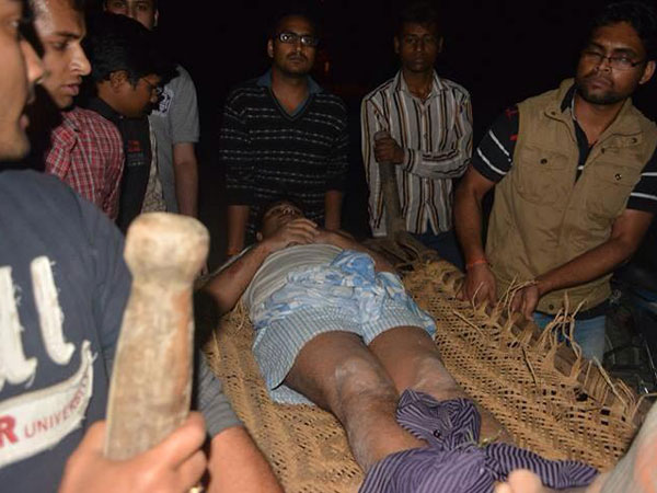 MLA along with his gunner and driver was admitted to a city hospital