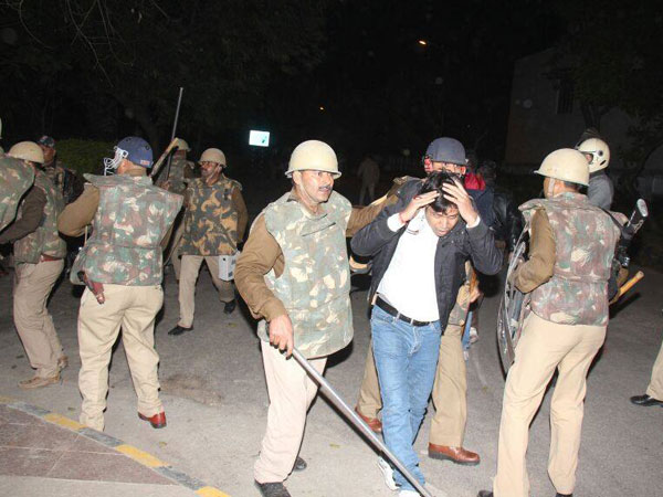 Heavy police force was deployed