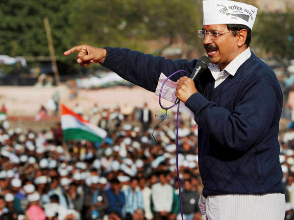 Kejriwal at Kanpur rally