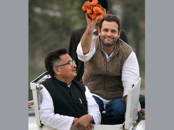 Rahul Gandhi interacts with tribal youth