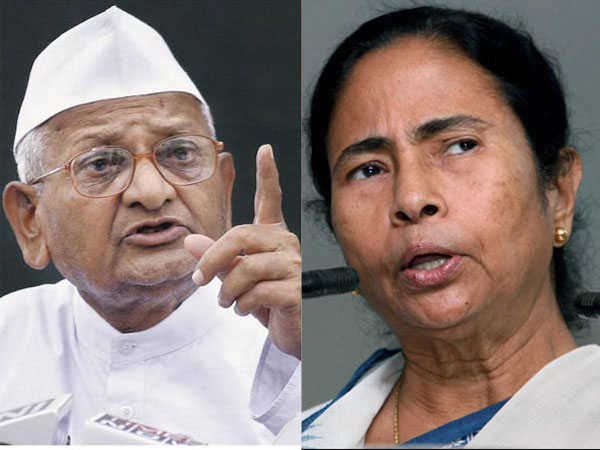Hazare breaks silence on Mamata's rally