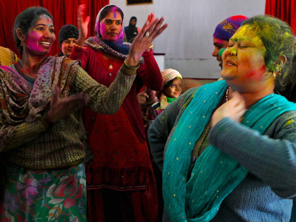 BSF Personnel celebrate holi BSF Personnel celebrate holi