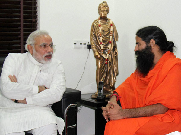 Narendra Modi and Baba Ramdev