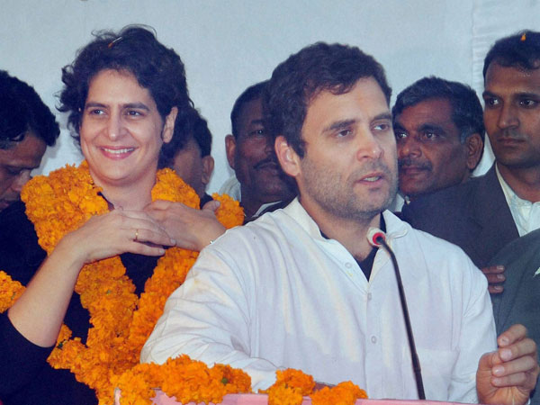 Rahul Gandhi and with sister Priyanka Rahul Gandhi and with sister Priyanka
