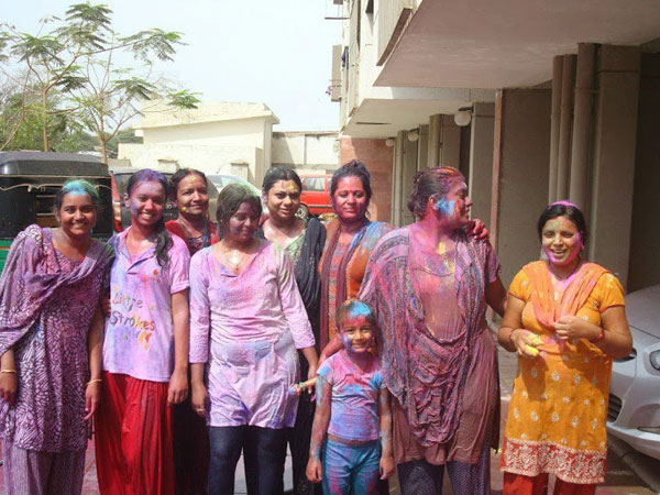 Holi celebration in India Holi celebration in India