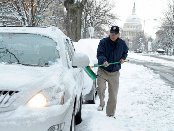 Snow affects normal life in Washington