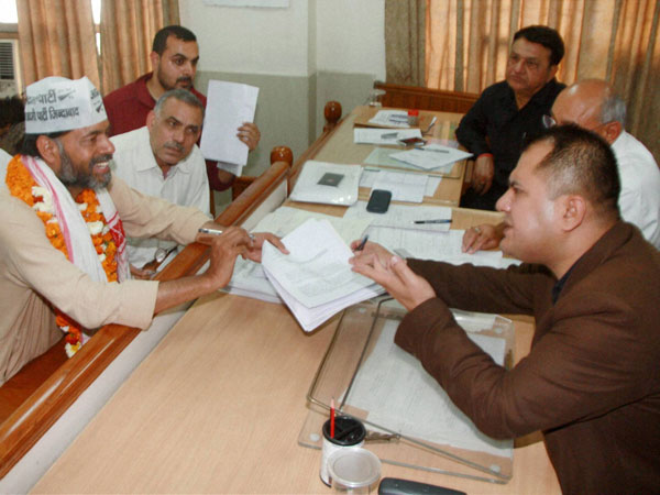 AAP's Yogendra Yadav files nomination