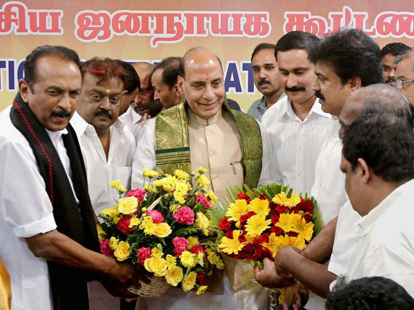 BJP teams up with DMDK, PMK, MDMK