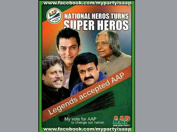 Aamir Khan miffed with AAP