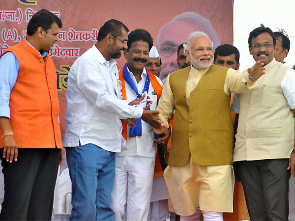 Narendra Modi's rally during election campaigning